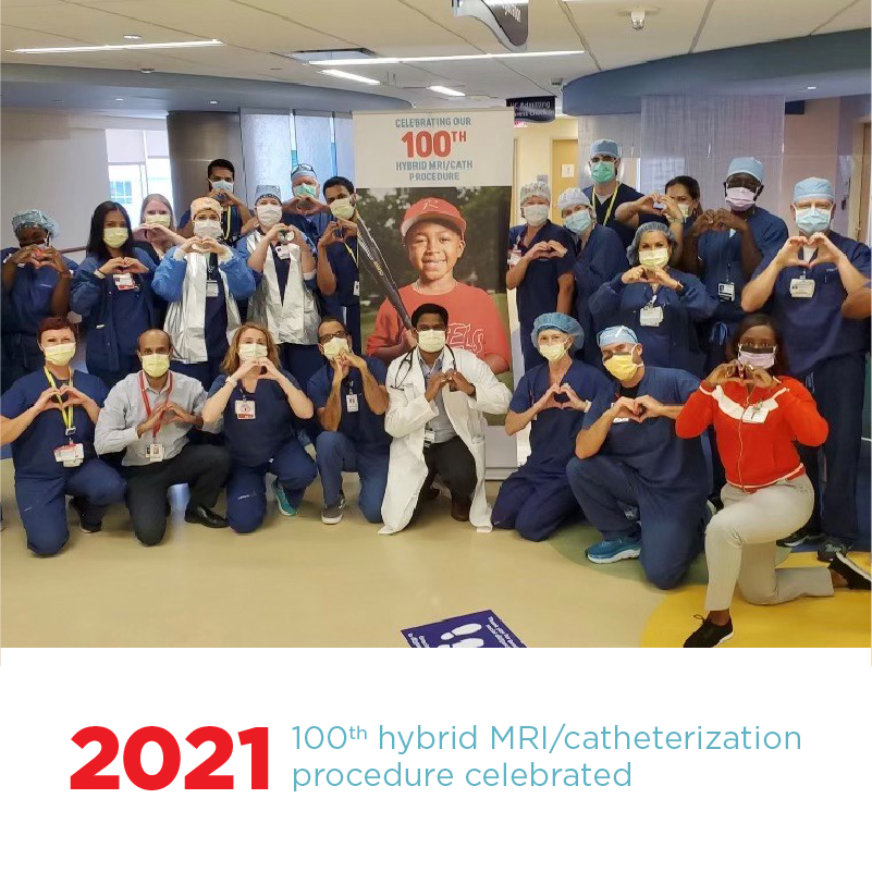 2021 100th hybrid MRI/catherization procedure celebrated