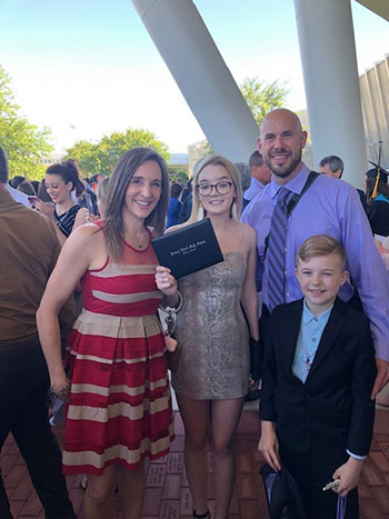 Julianne and family at her graduation
