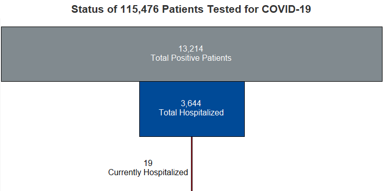 COVID-19 Patient Status graph