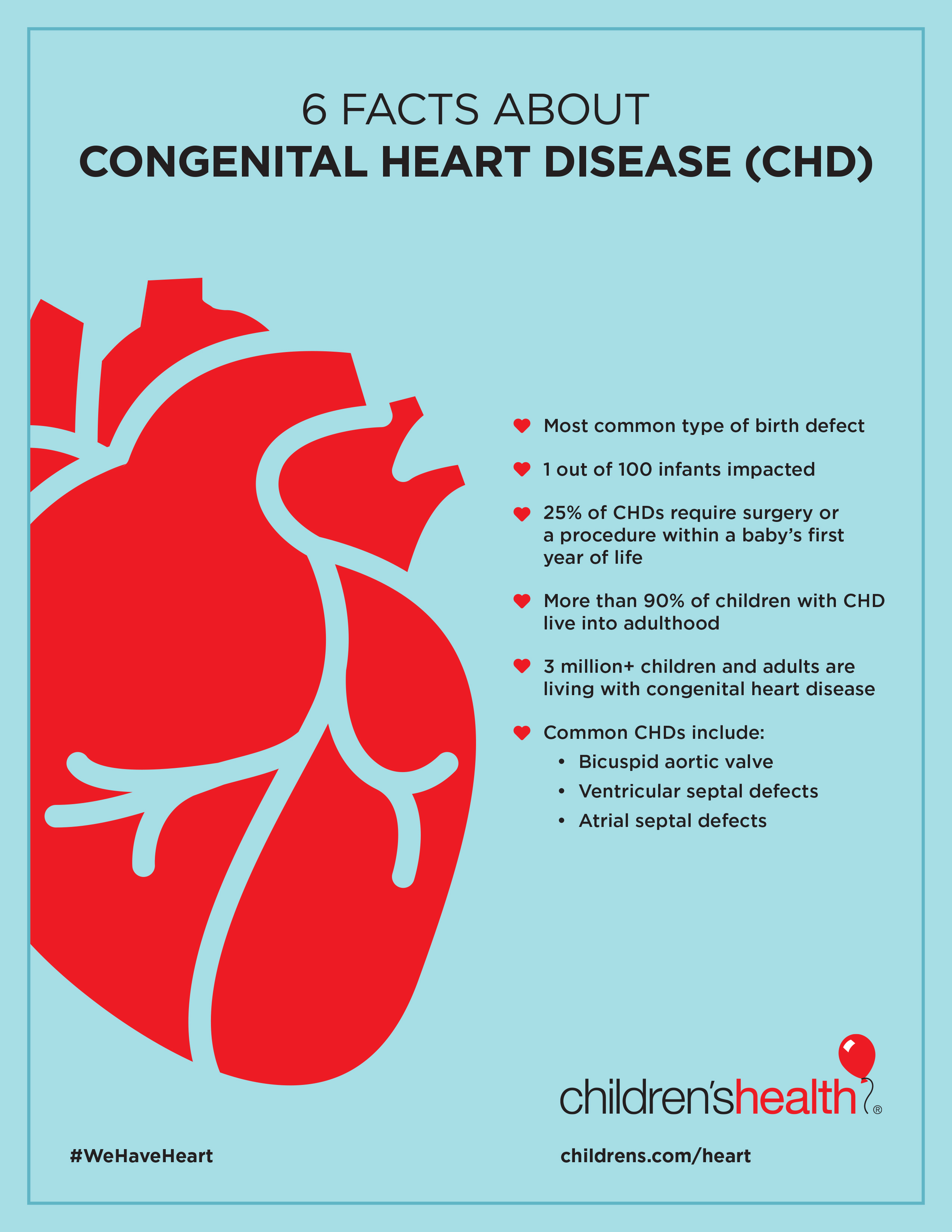 Common Types Of Congenital Heart Defects Children S Health
