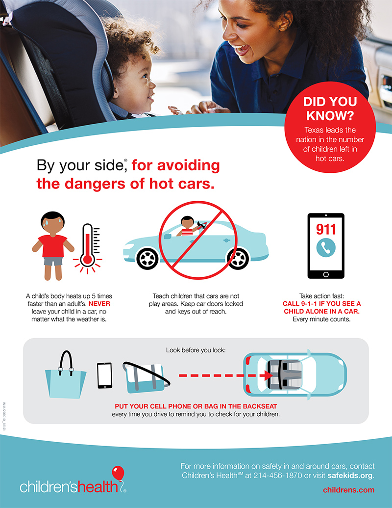 The dangers of a hot car for children and tips for preventing hot car deaths. 