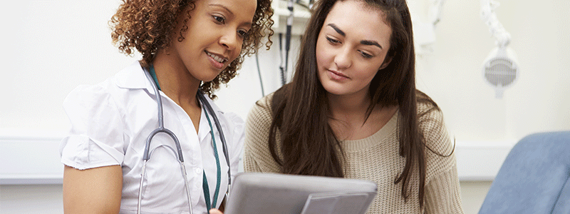 Medical staff and teenager - transitioning to adult care - Children's Health