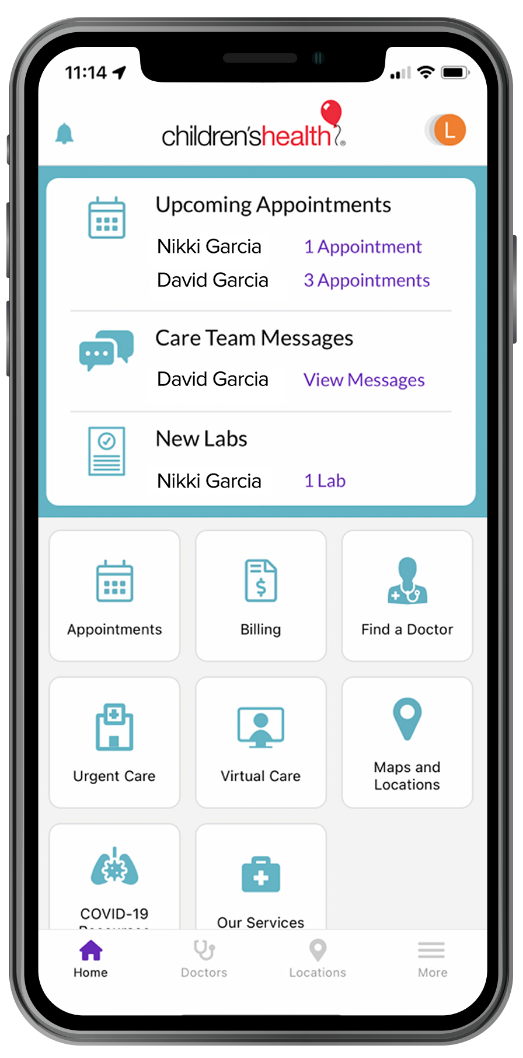 Appointment mobile app screenshot