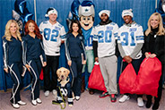 photo with Dallas Cowboys and mascot