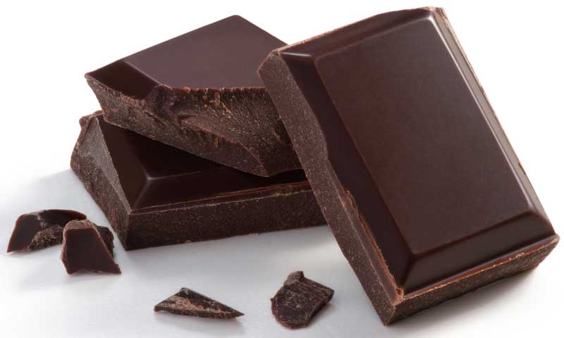 Three pieces of Chocolate