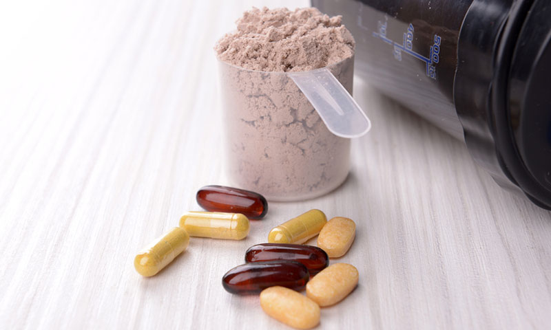 Vitamins and protein powder