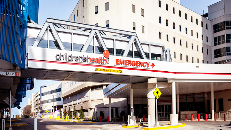 Children's Medical Center Dallas Emergency (ER) Entrance