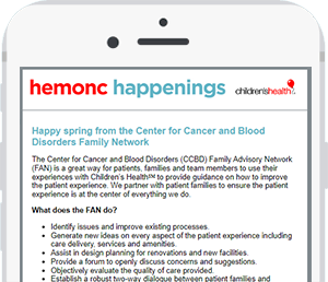 hematology and oncology newsletter on cell phone