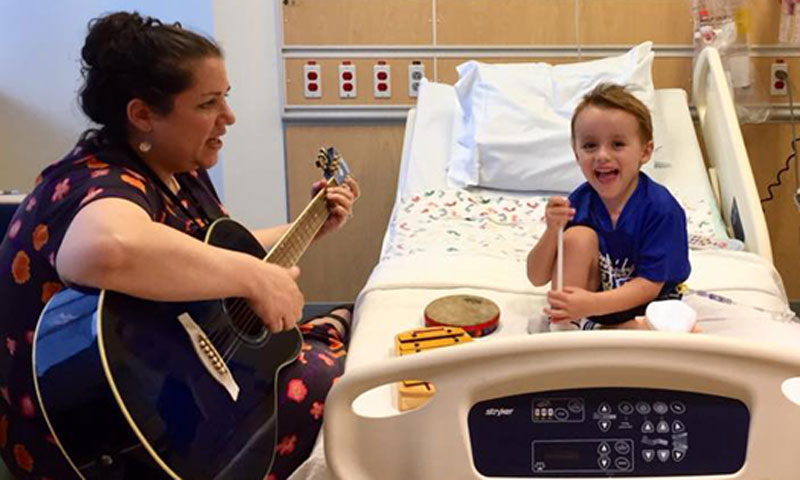 Miles in music therapy