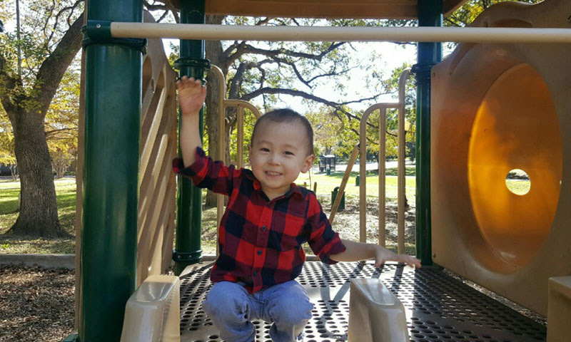 Lucas on playground