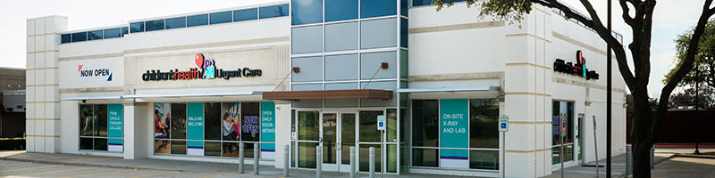 Exterior view of urgent care in Richardson