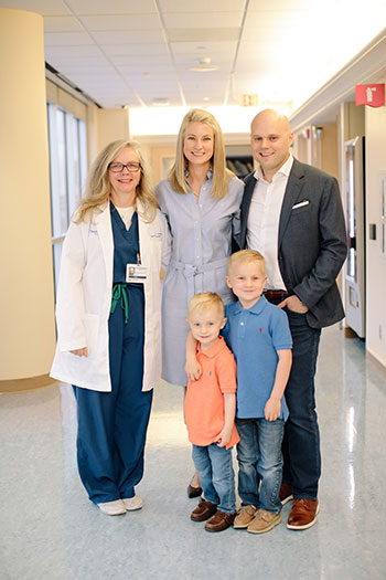 Matthew with his family and Dr.Wyckoff