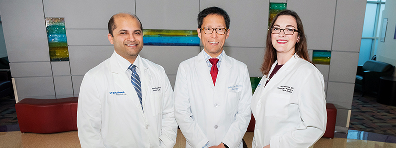 Dr. Puru Nagarkar (MD, Plastic Surgery), Dr. Jennifer Kargel (MD, Plastic Surgery), and Dr. Jonathan Cheng (MD, Plastic Surgery).