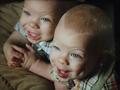 Jack and Luke as babies